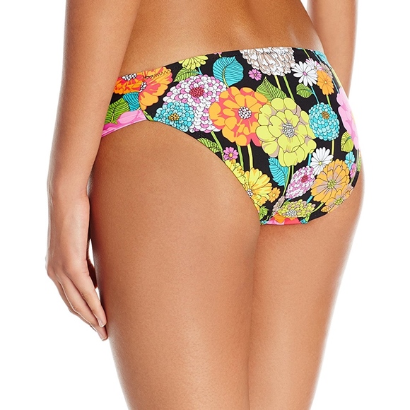 Trina Turk Mod Shirred Side Bikini Bottom - Picture 2 of 2